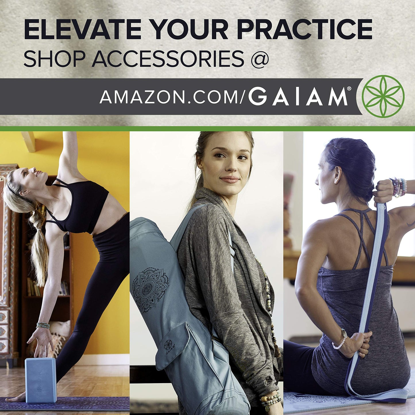 GAIAM easy to carry Yoga Mat